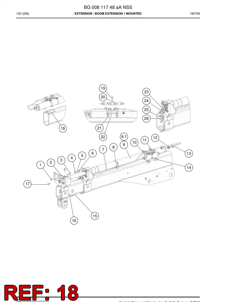 BG00811768a BG 008 117 68a Pad - Sandvik Technical Drawing