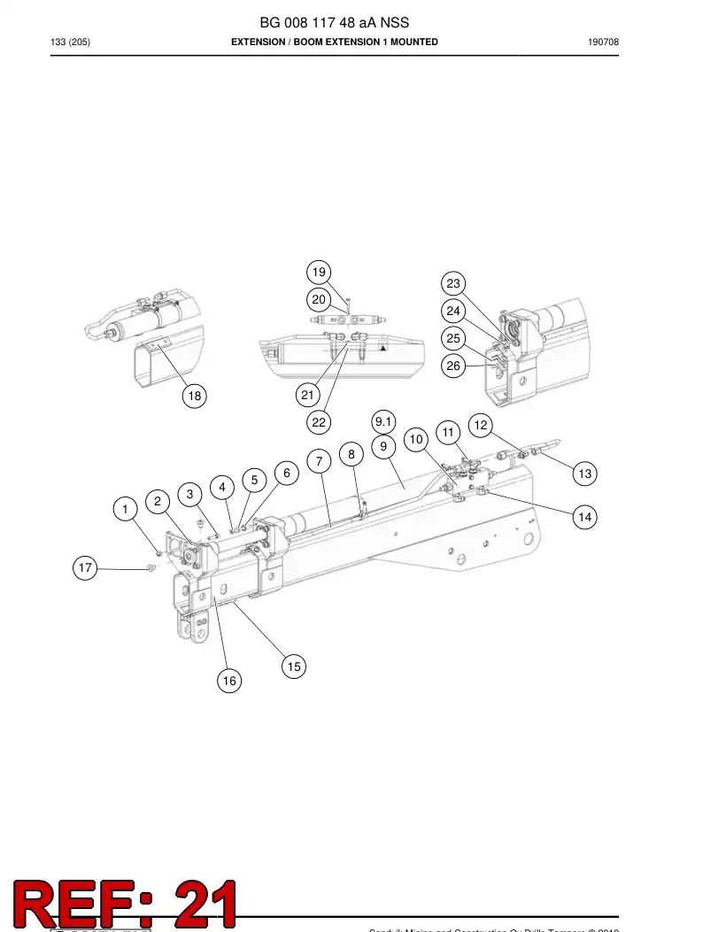 BG00811771a BG 008 117 71a Washer - Sandvik Technical Drawing