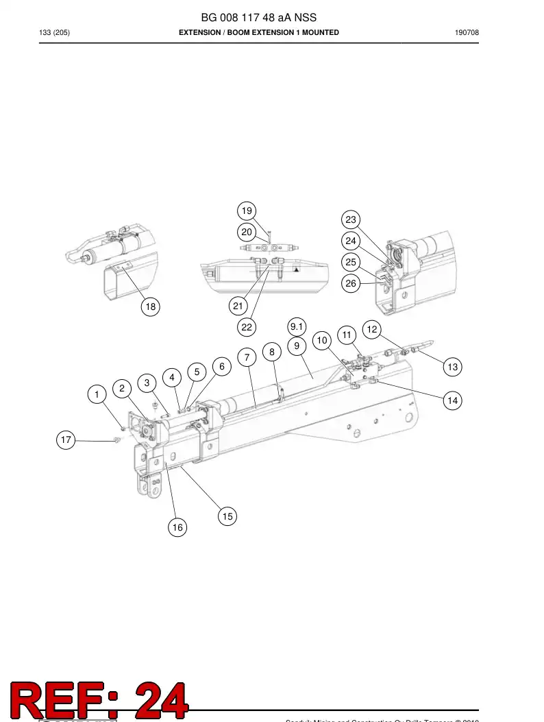 BG00811778a BG 008 117 78a Washer, Spring - Sandvik Technical Drawing
