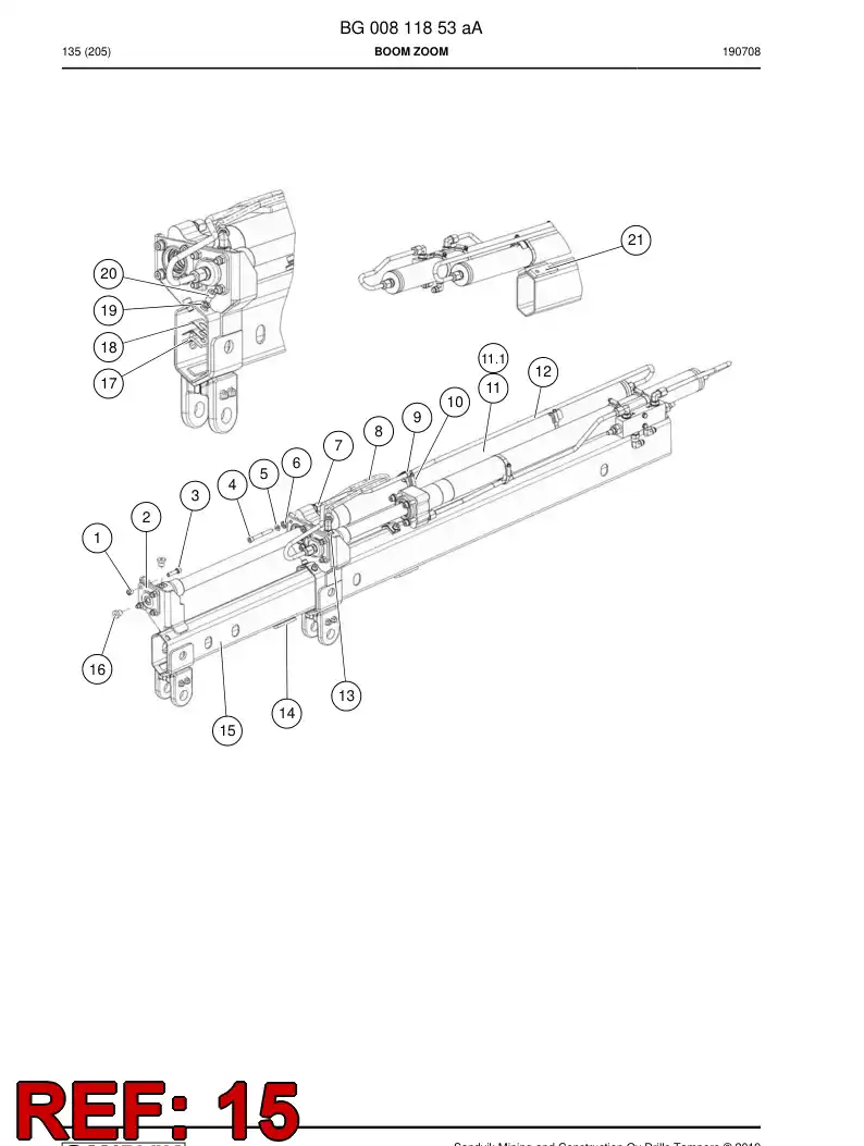 BG00811892a BG 008 118 92a Extension - Sandvik Technical Drawing