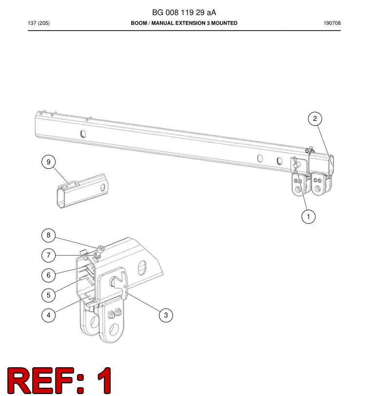 BG00811933a BG 008 119 33a Pin - Sandvik Technical Drawing