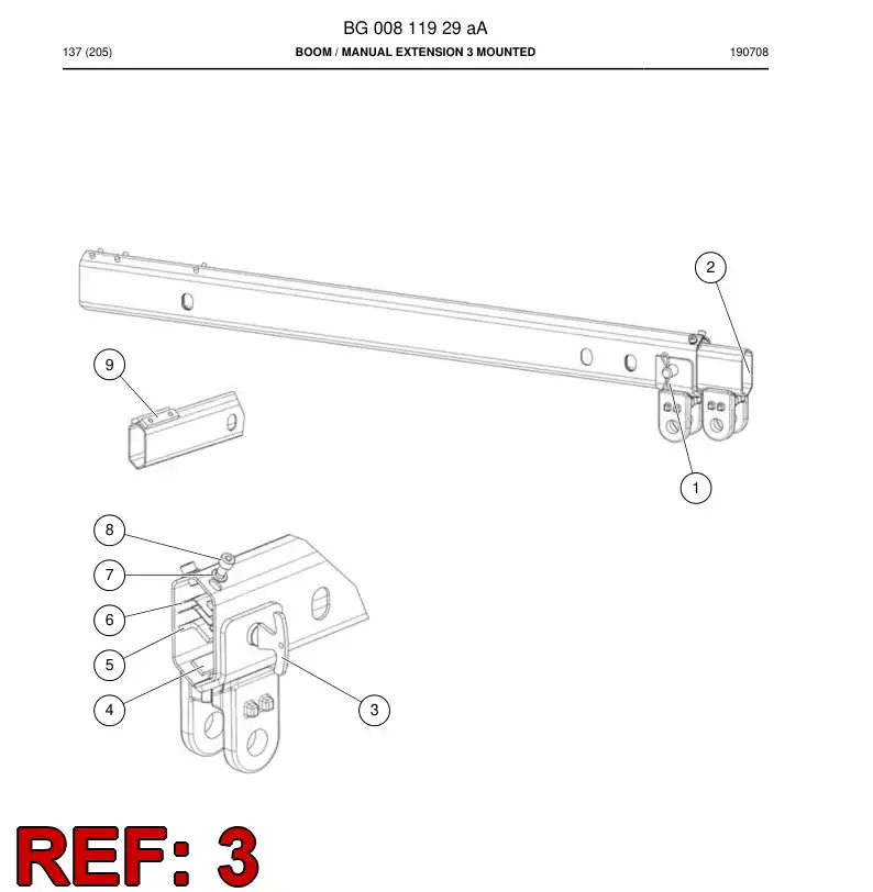 BG00811936a BG 008 119 36a Pin, Locking - Sandvik Technical Drawing