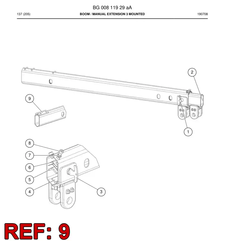 BG00811940a BG 008 119 40a Plate - Sandvik Technical Drawing