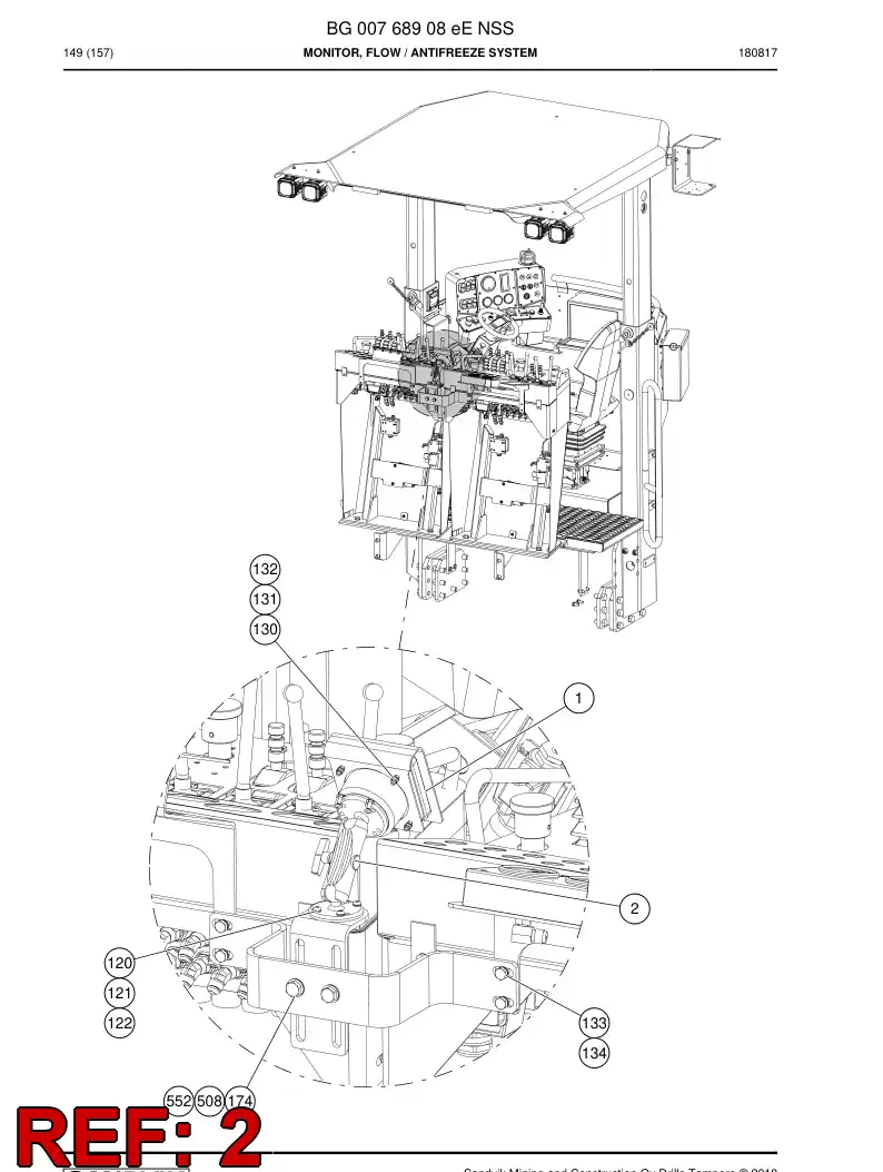 BG00811992a BG 008 119 92a Bracket, Mounting - Sandvik Technical Drawing