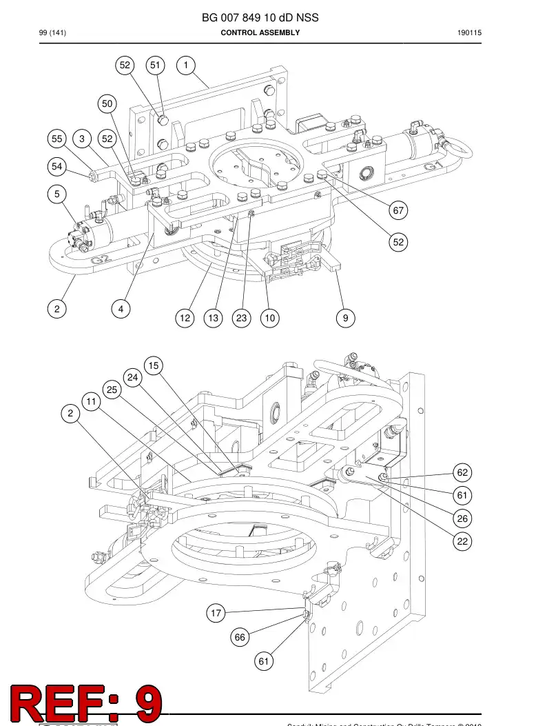 BG00812410b BG 008 124 10b Bracket - Sandvik Technical Drawing