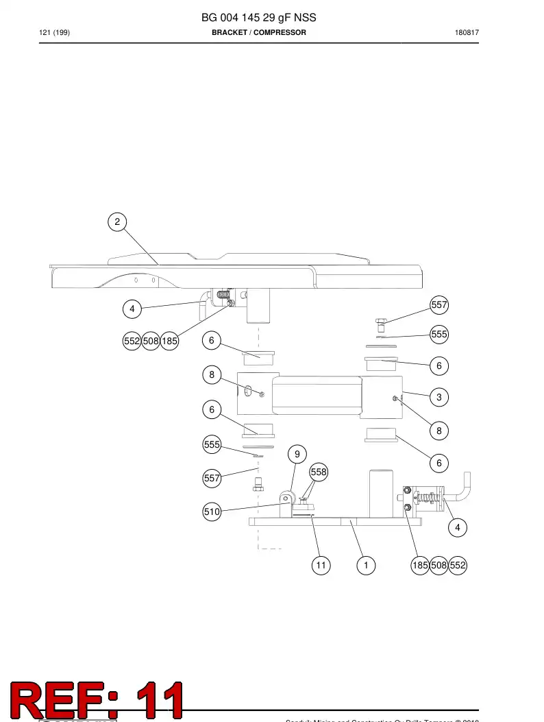 BG00816238a BG 008 162 38a Plate, Shim - Sandvik Technical Drawing