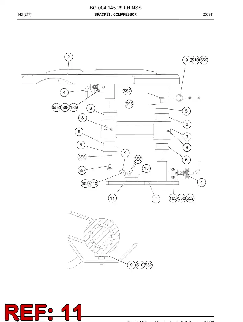 BG00816238b BG 008 162 38b Plate, Shim - Sandvik Technical Drawing