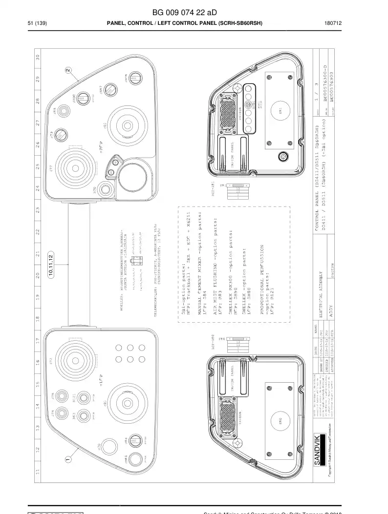 BG00817406a BG 008 174 06a Decal - Sandvik Technical Drawing