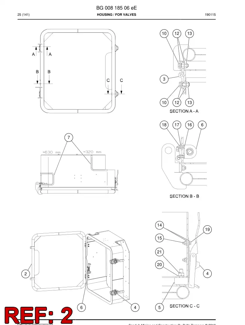 BG00818510b BG 008 185 10b Cover - Sandvik Technical Drawing