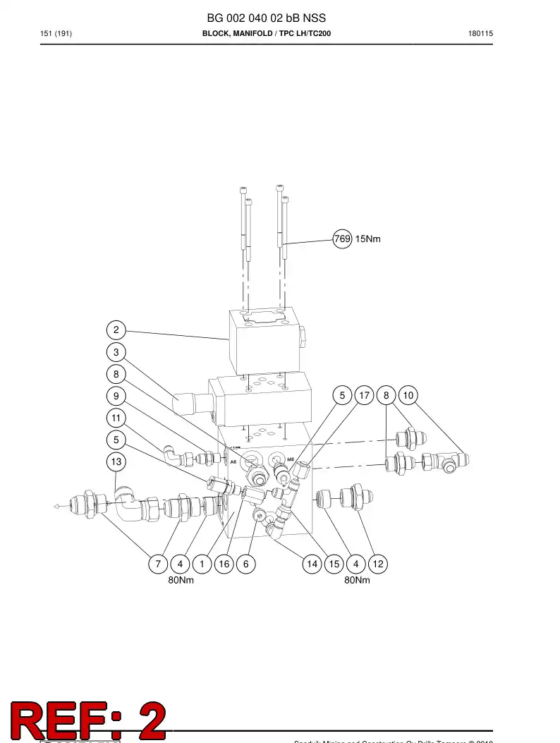 BG00819072a BG 008 190 72a VLVULA, CARRETEL, DIRECIONAL, PROPORCIONAL - Sandvik Technical Drawing