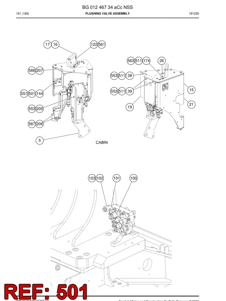 BG00819641e BG 008 196 41e Electrical Assembly - Sandvik Technical Drawing