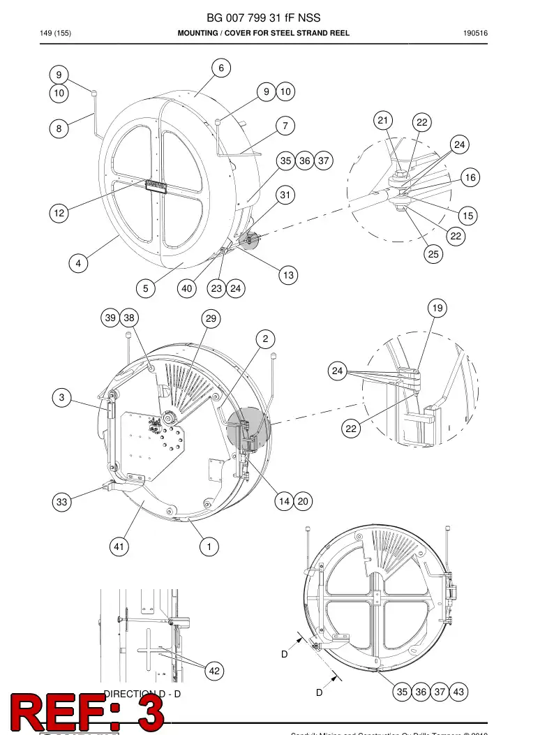BG00822233a BG 008 222 33a Bracket - Sandvik Technical Drawing