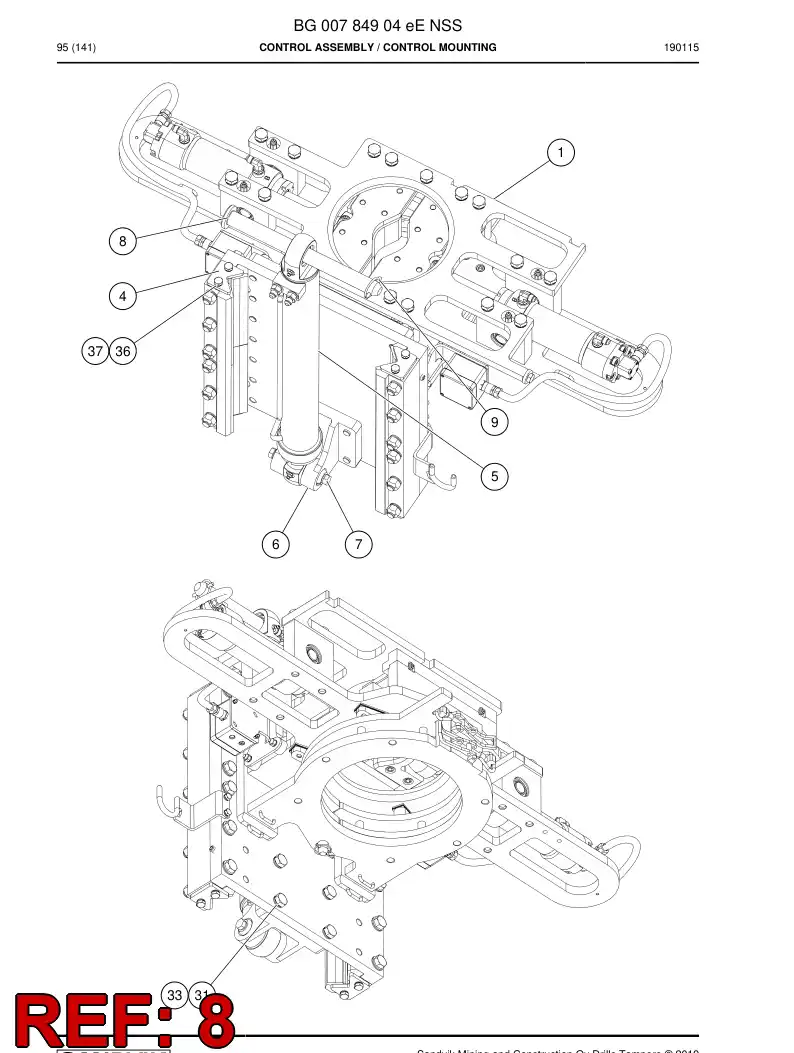 BG00823360c BG 008 233 60c Pin - Sandvik Technical Drawing