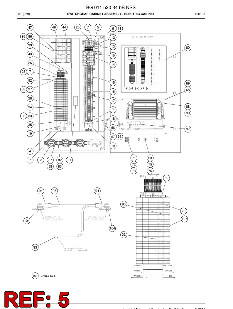 BG00825417a BG 008 254 17a Fuse - Sandvik Technical Drawing