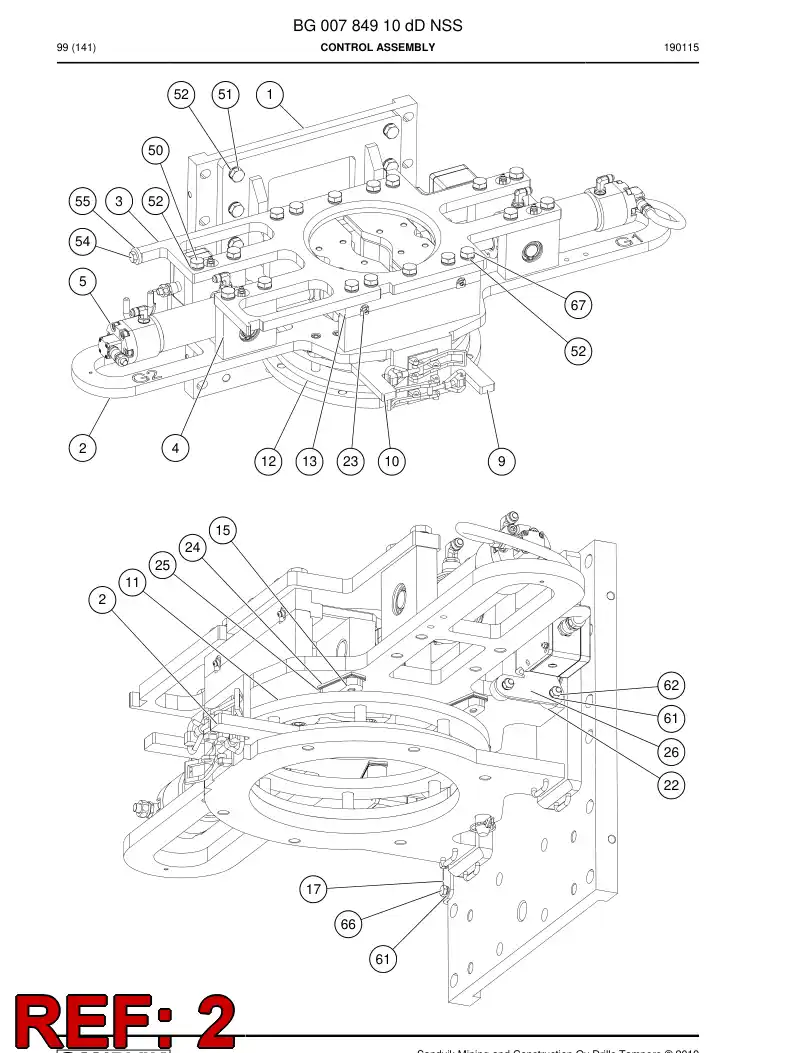 BG00832539c BG 008 325 39c Bracket - Sandvik Technical Drawing
