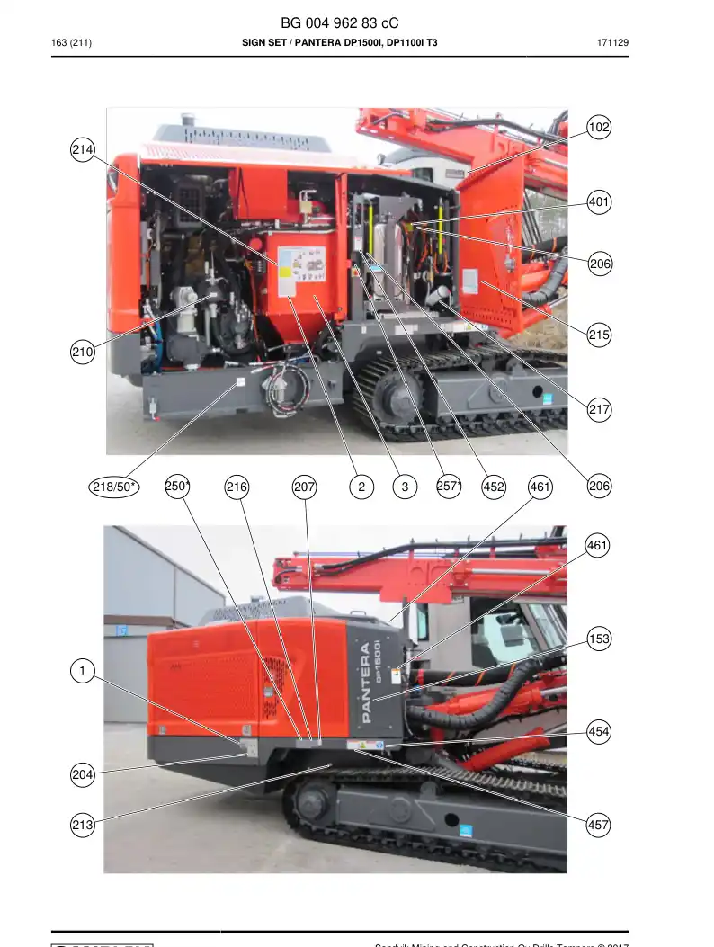 BG00832933c BG 008 329 33c Decal - Sandvik Technical Drawing