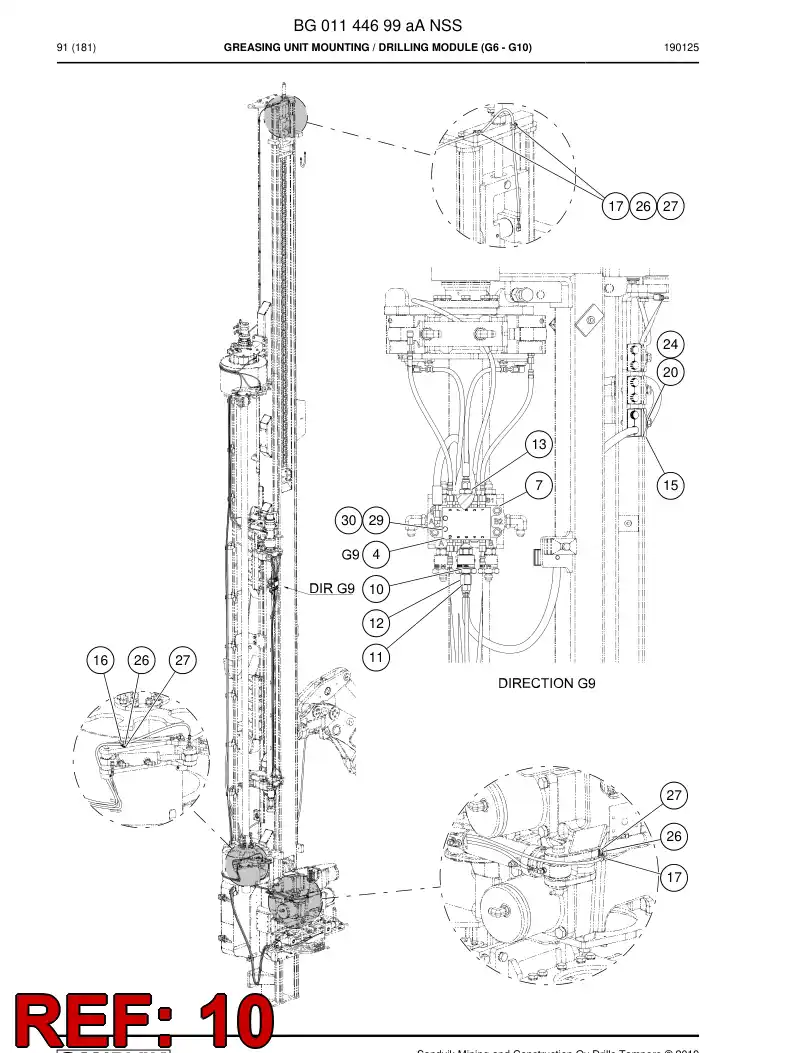 BG00833819a BG 008 338 19a Adapter - Sandvik Technical Drawing