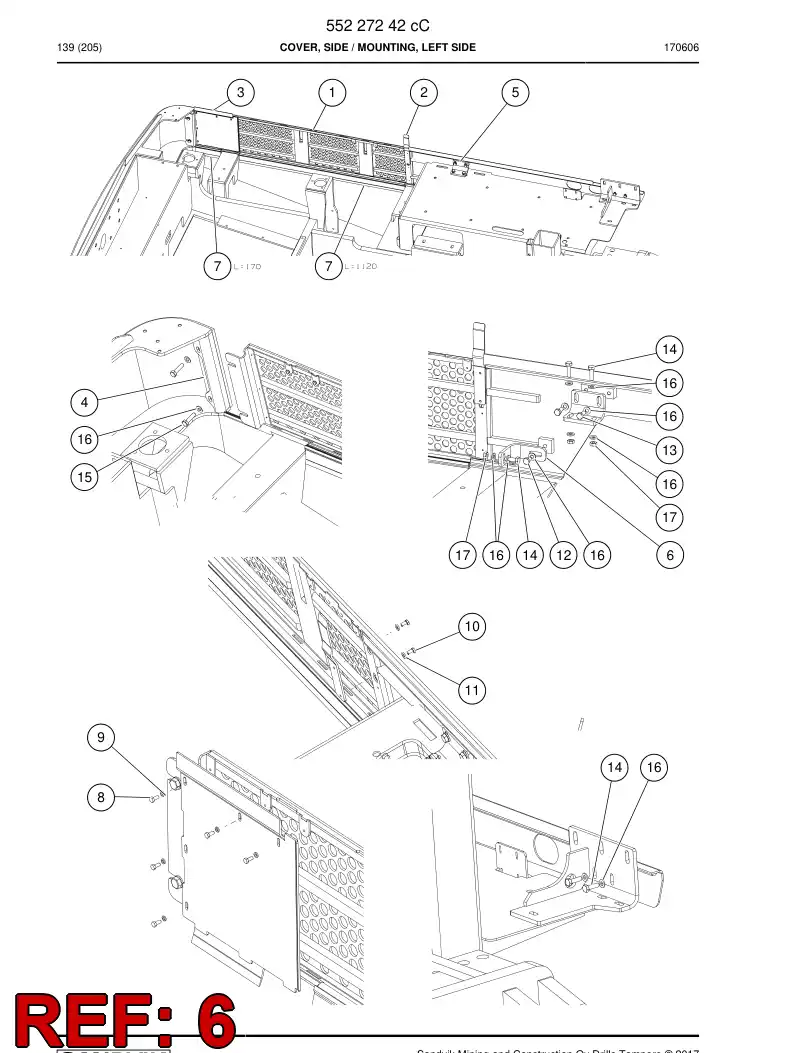 BG00834812a BG 008 348 12a Plate, Backing - Sandvik Technical Drawing
