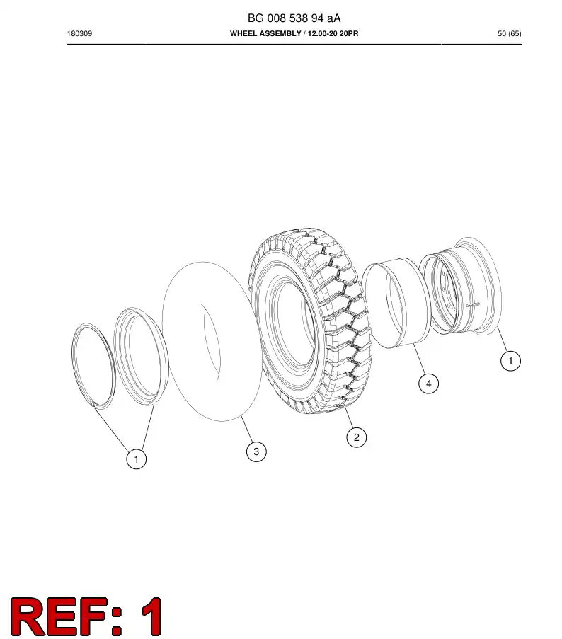 BG00835204a BG 008 352 04a Rim - Sandvik Technical Drawing