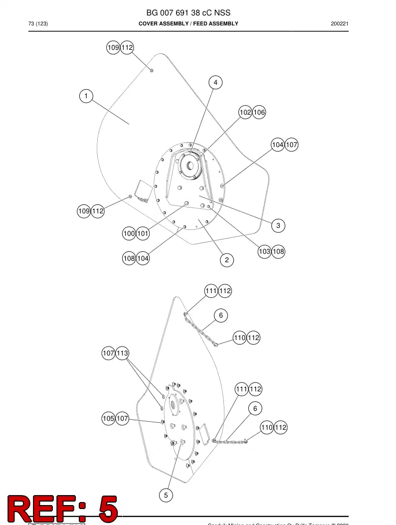 BG00835752a BG 008 357 52a Washer - Sandvik Technical Drawing