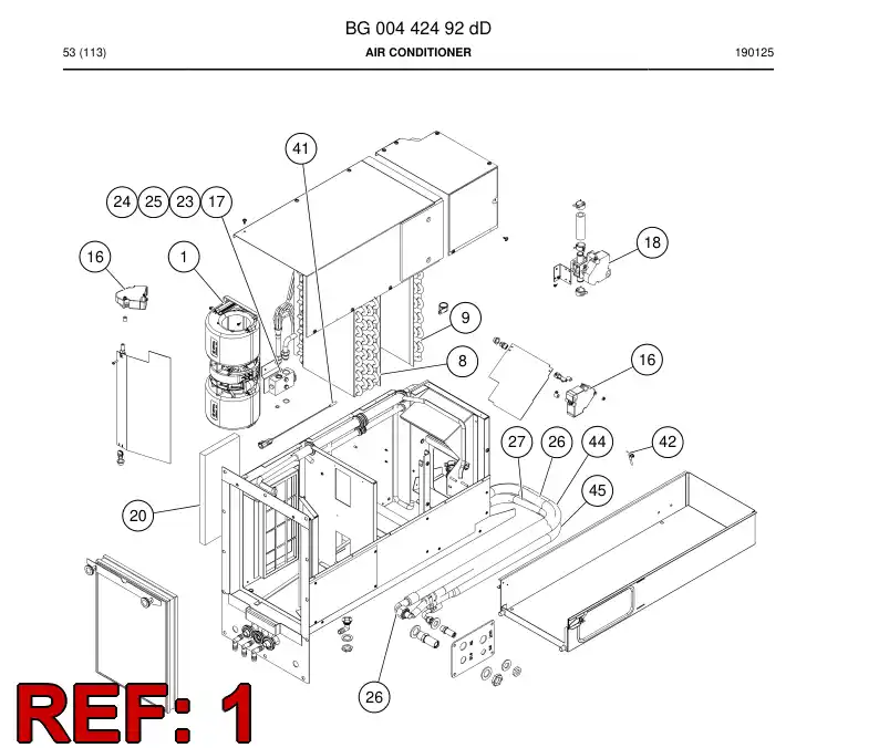 BG00837461a BG 008 374 61a Blower - Sandvik Technical Drawing