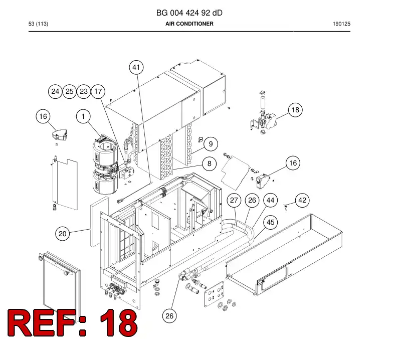 BG00837523a BG 008 375 23a Valve, Water - Sandvik Technical Drawing