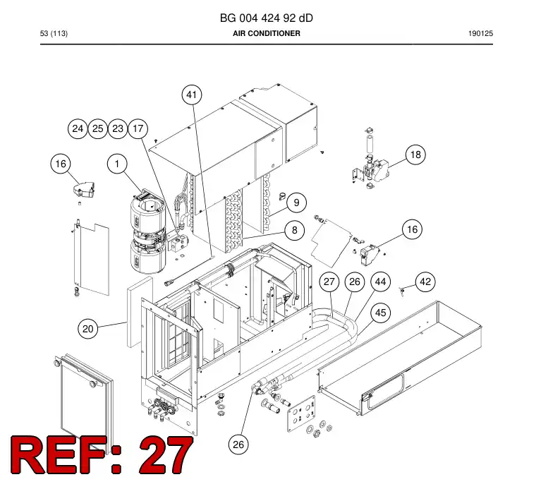 BG00837584a BG 008 375 84a Hose, Refrigeration - Sandvik Technical Drawing