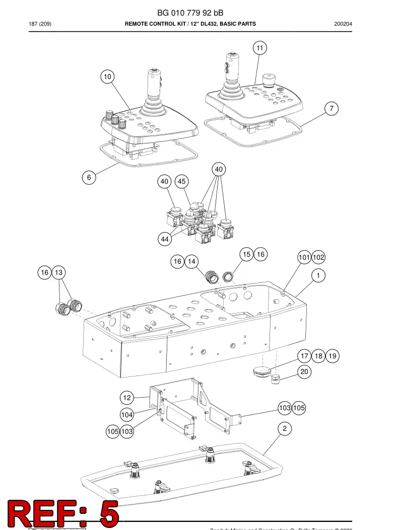 BG00838680b BG 008 386 80b Decal - Sandvik Technical Drawing