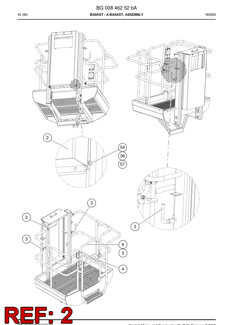 BG00845332a BG 008 453 32a Plate - Sandvik Technical Drawing