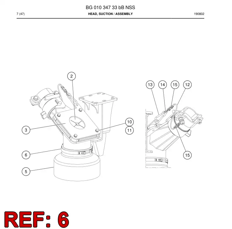 BG00846413a BG 008 464 13a Clamp - Sandvik Technical Drawing