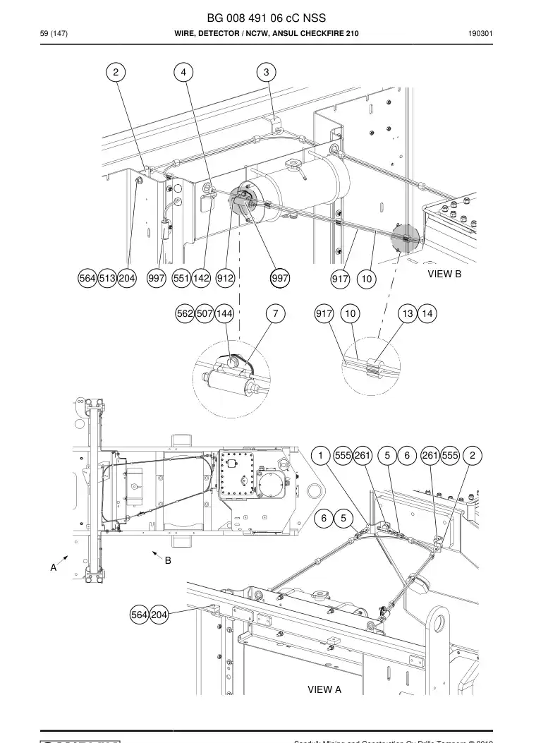 BG00849106c BG 008 491 06c FIO, DETECTOR - Sandvik Technical Drawing