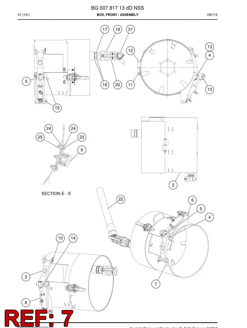 BG00851482a BG 008 514 82a Pin - Sandvik Technical Drawing