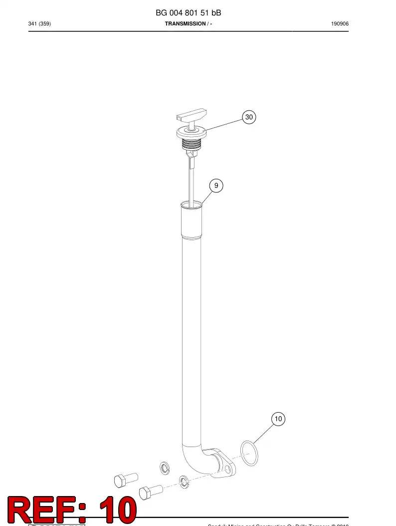 BG00852760a BG 008 527 60a O-Ring - Sandvik Technical Drawing