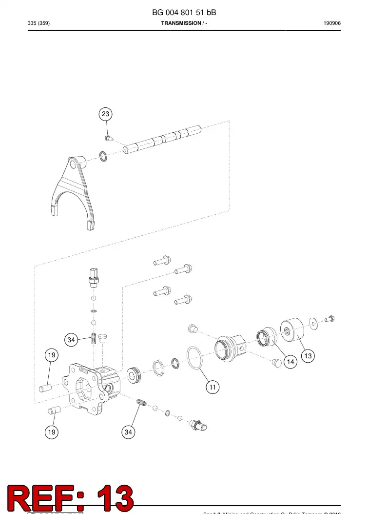 BG00852781a BG 008 527 81a Sleeve, Connecting - Sandvik Technical Drawing