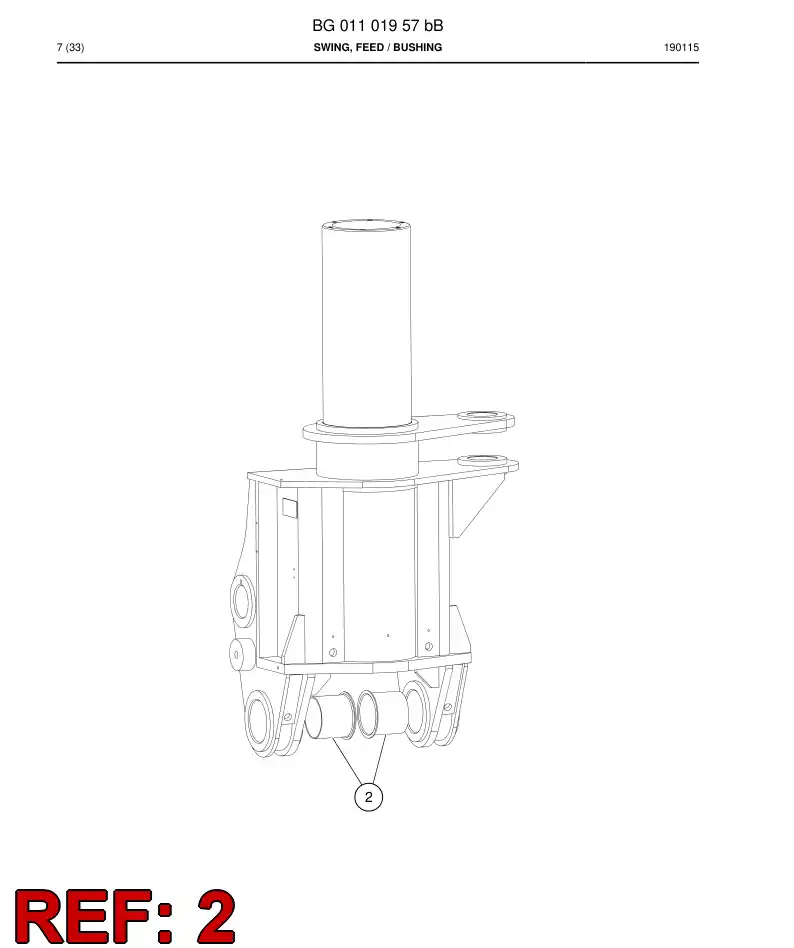 BG00854826a BG 008 548 26a Bearing - Sandvik Technical Drawing