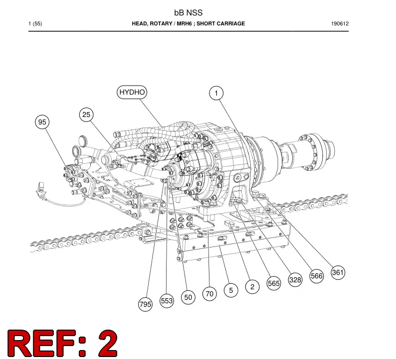 BG00855546a BG 008 555 46a Key, Parallel - Sandvik Technical Drawing