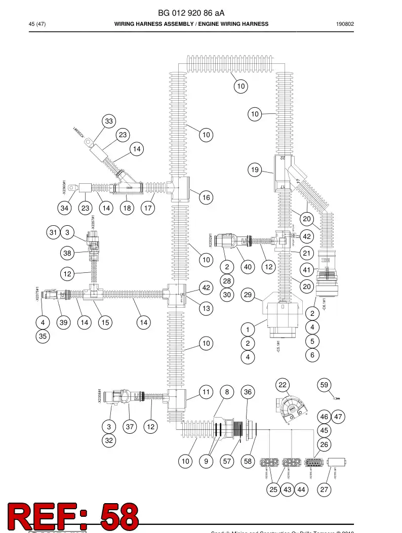 BG00858303a BG 008 583 03a Ring, Seal - Sandvik Technical Drawing