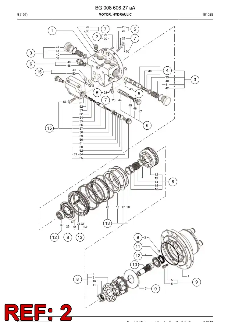 BG00860693a BG 008 606 93a Housing Assembly - Sandvik Technical Drawing