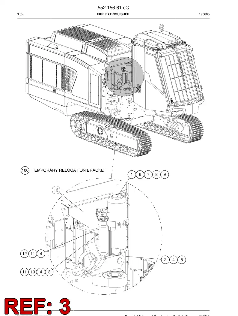 BG00860760a BG 008 607 60a Plate, Mounting - Sandvik Technical Drawing