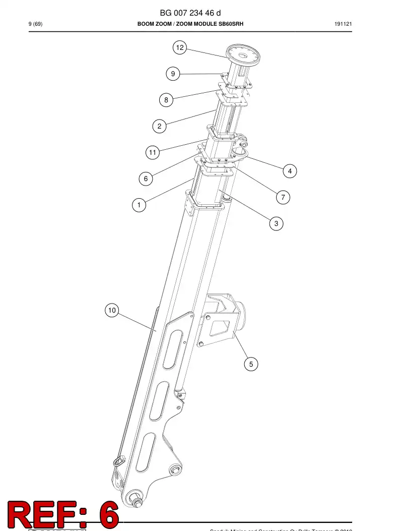 BG00861380a BG 008 613 80a Plate - Sandvik Technical Drawing