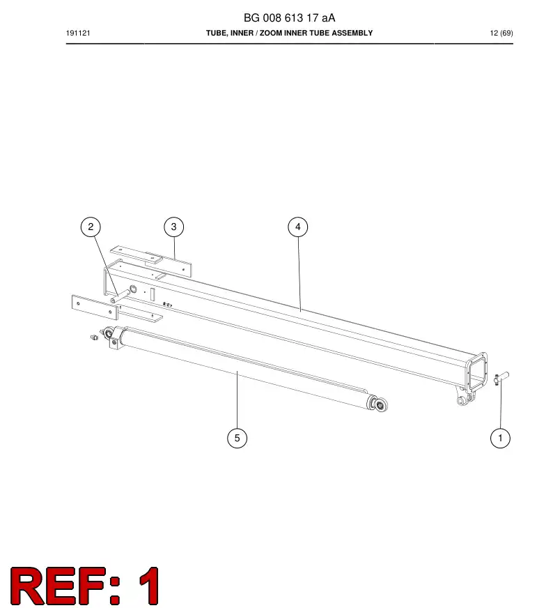 BG00862553a BG 008 625 53a Pipe - Sandvik Technical Drawing