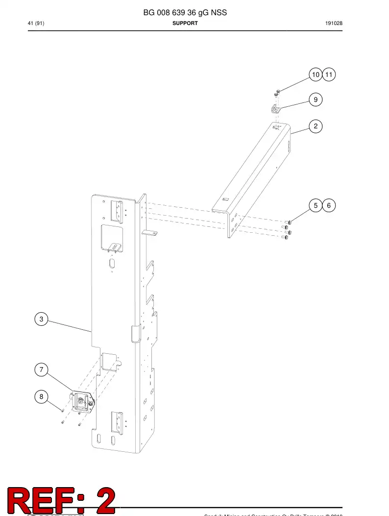 BG00863941e BG 008 639 41e Plate - Sandvik Technical Drawing