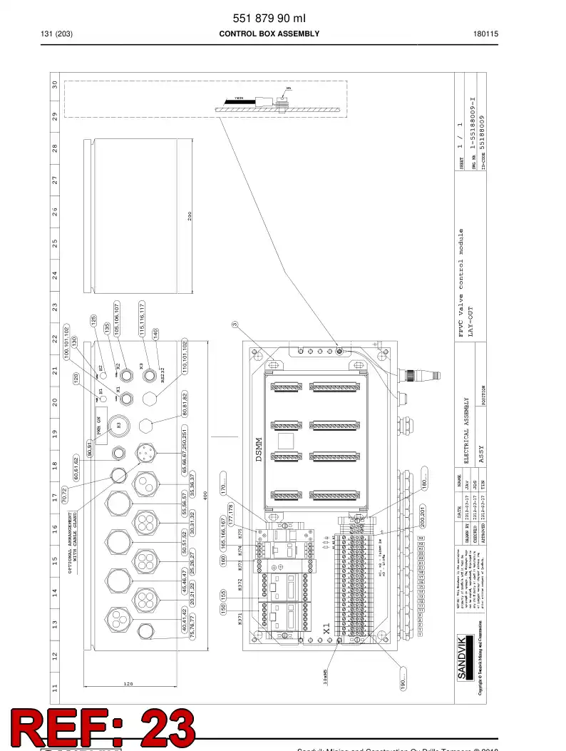 BG00864229a BG 008 642 29a Wire - Sandvik Technical Drawing