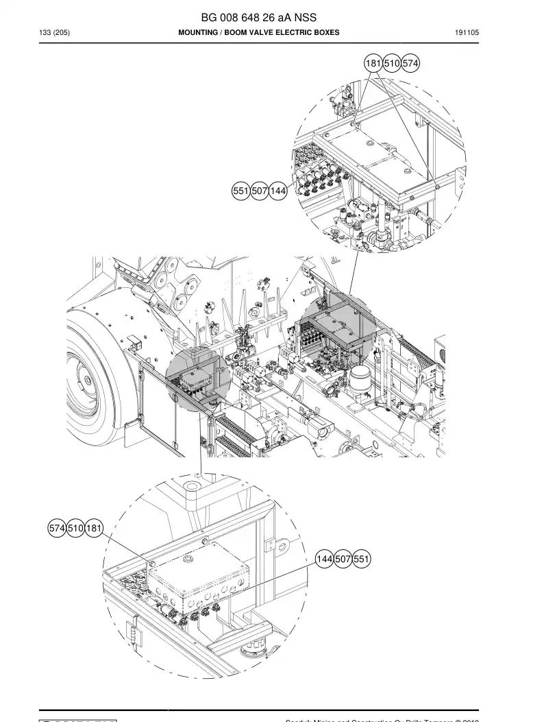 BG00864826a BG 008 648 26a Mounting - Sandvik Technical Drawing