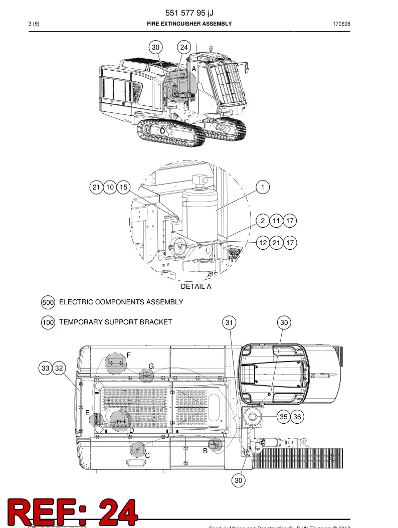 BG00866292a BG 008 662 92a Decal - Sandvik Technical Drawing