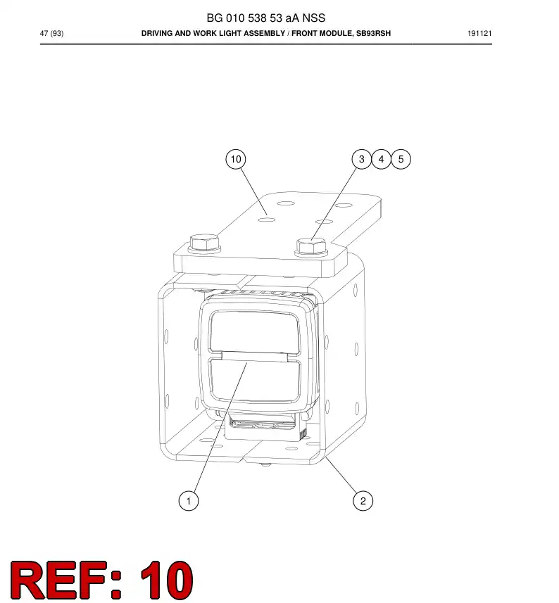 BG00866585a BG 008 665 85a Plate - Sandvik Technical Drawing