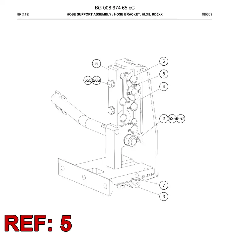 BG00867564c BG 008 675 64c Piece, Clamping - Sandvik Technical Drawing
