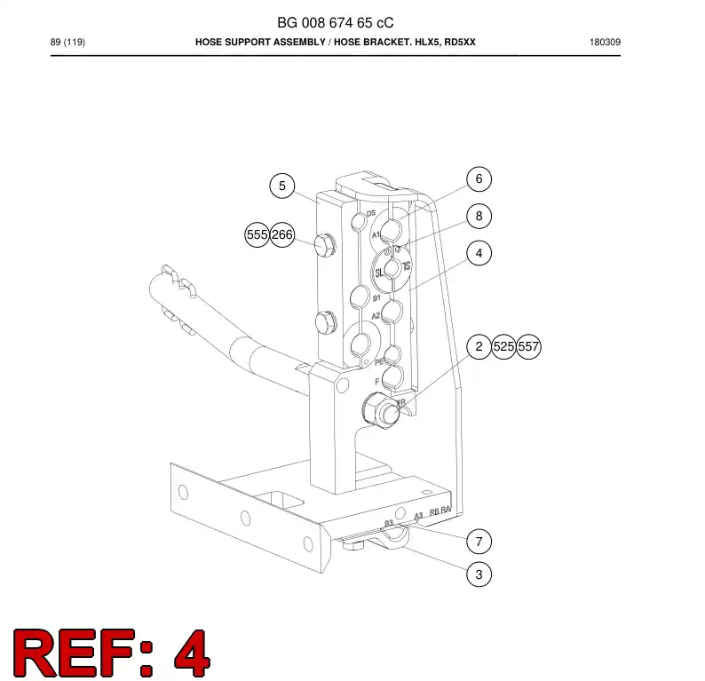 BG00867585c BG 008 675 85c Piece, Clamping - Sandvik Technical Drawing