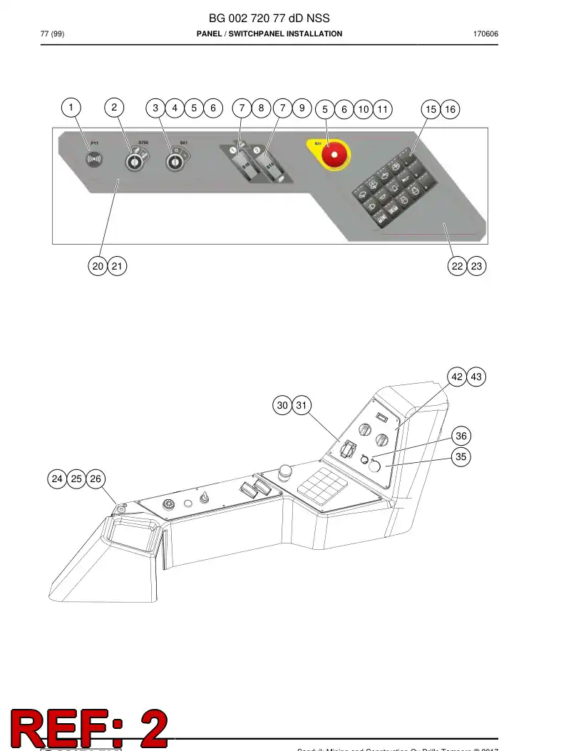 BG00868957a BG 008 689 57a Ring, Rubber - Sandvik Technical Drawing