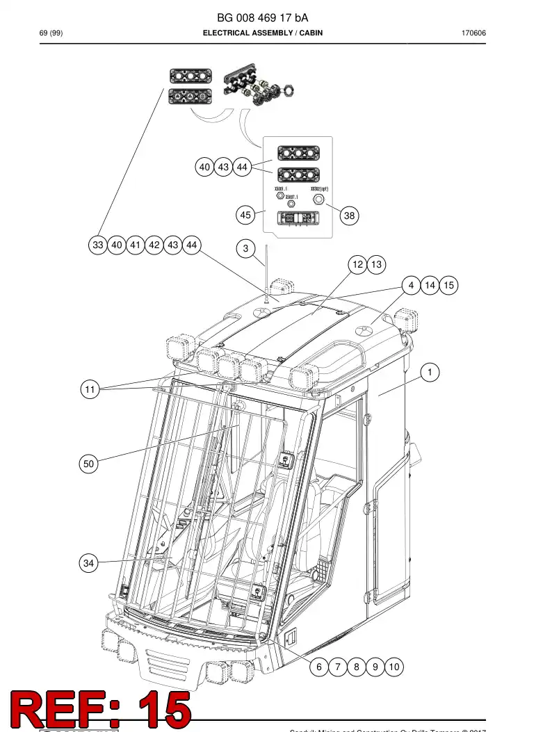 BG00869135a BG 008 691 35a Clip - Sandvik Technical Drawing